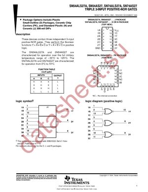 SN74AS27DR datasheet  